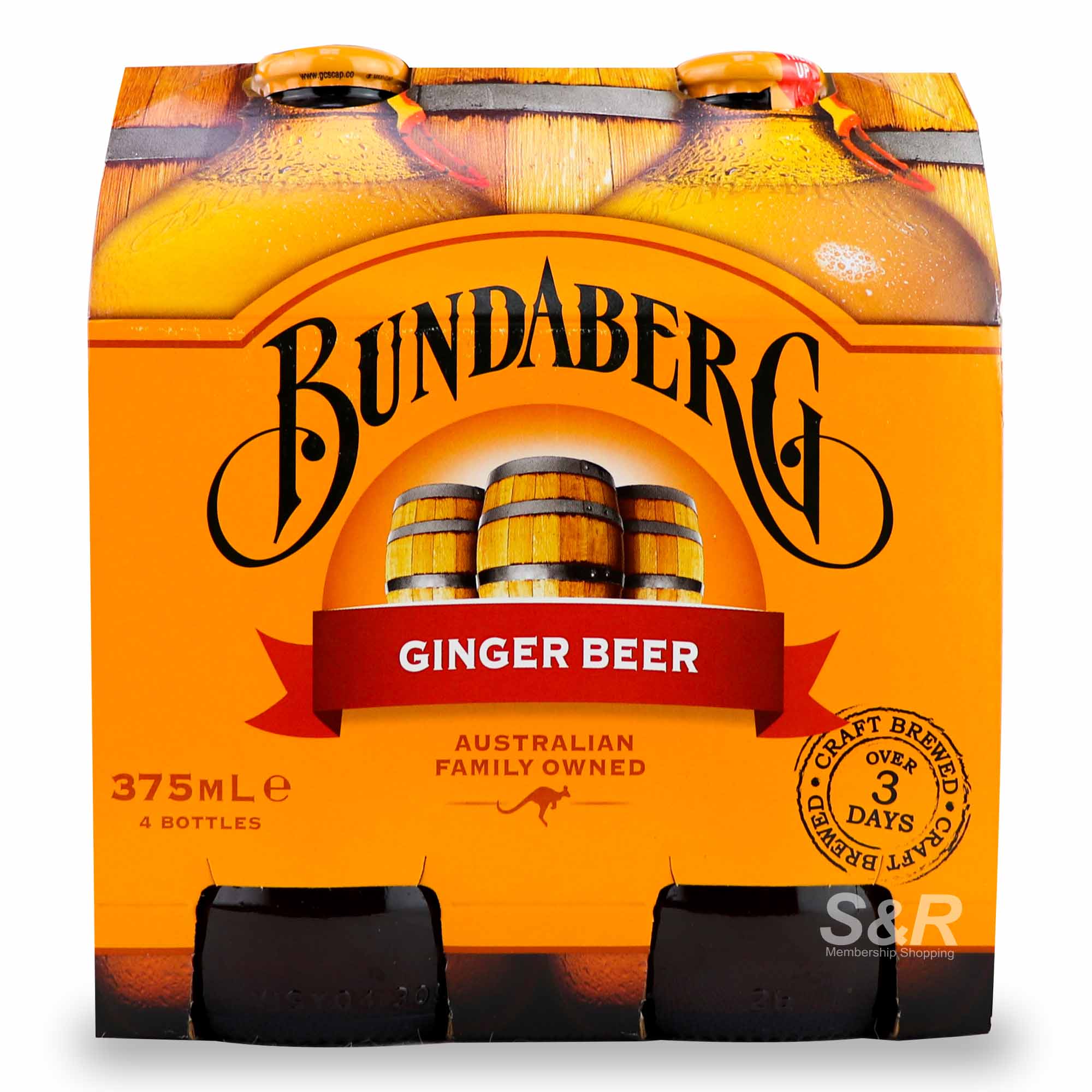 Bundaberg Ginger Beer 4 bottles